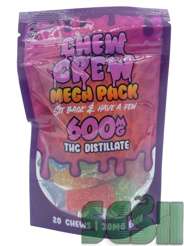 CHEW CREW MEGA PACK – 600mg THC DISTILATE: