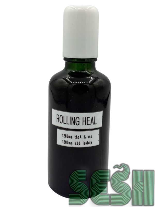 ROLLING HEAL – 1200MG THCA & RSO | 1200MG CBD ISOLATE